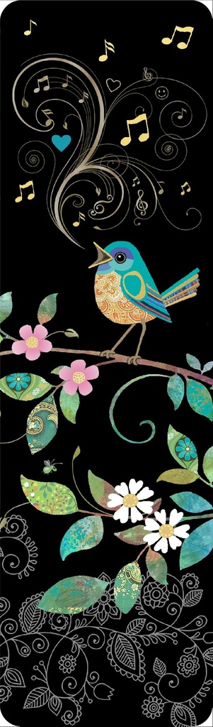 MARQUE PAGES M168 - BUG ART JEWELS OISEAU BLEU