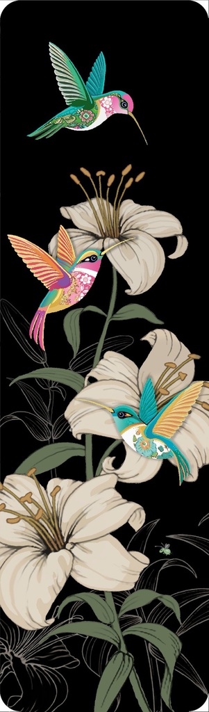 MARQUE PAGES M170 - BUG ART JEWELS COLIBRIS