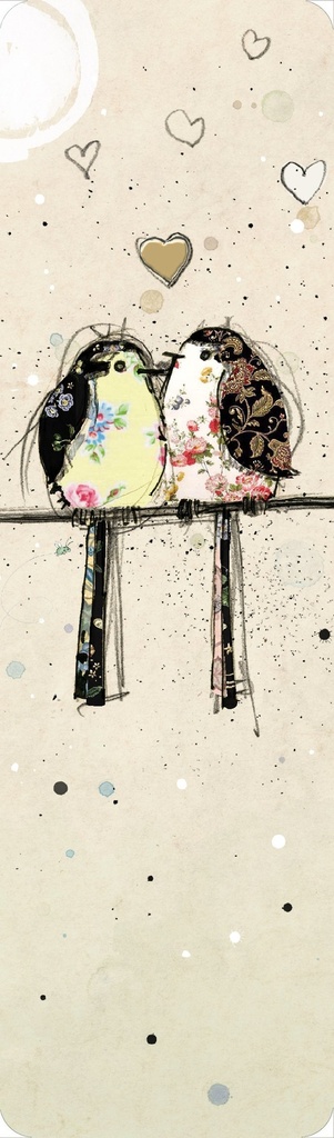 MARQUE PAGES BUG ART OISEAUX AMOUREUX