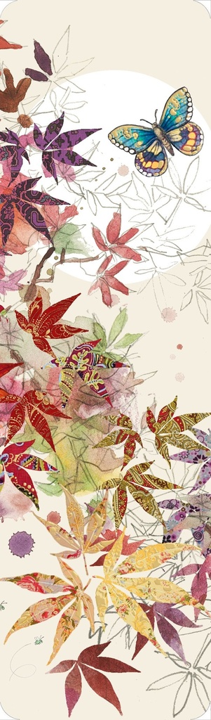 MARQUE PAGES FLEUR PAPILLON