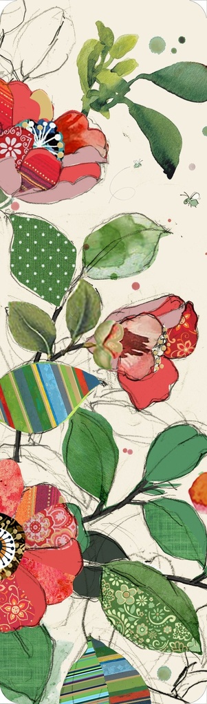 MARQUE PAGES CAMELIA ROUGE