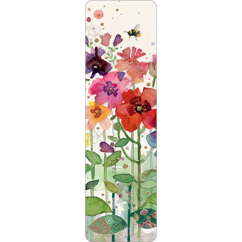 MARQUE PAGES B050 - BUG ART FLEURS MULTICOLORS