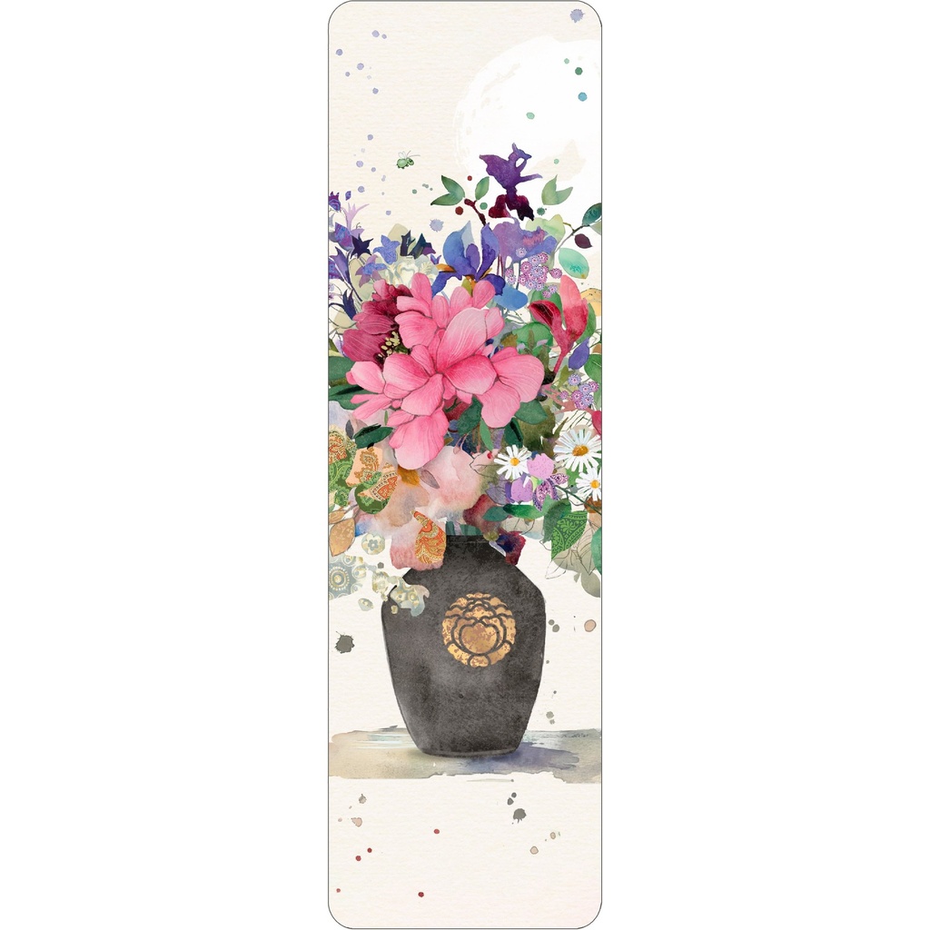 MARQUE PAGES B061 - BUG ART PIVOINE VASE