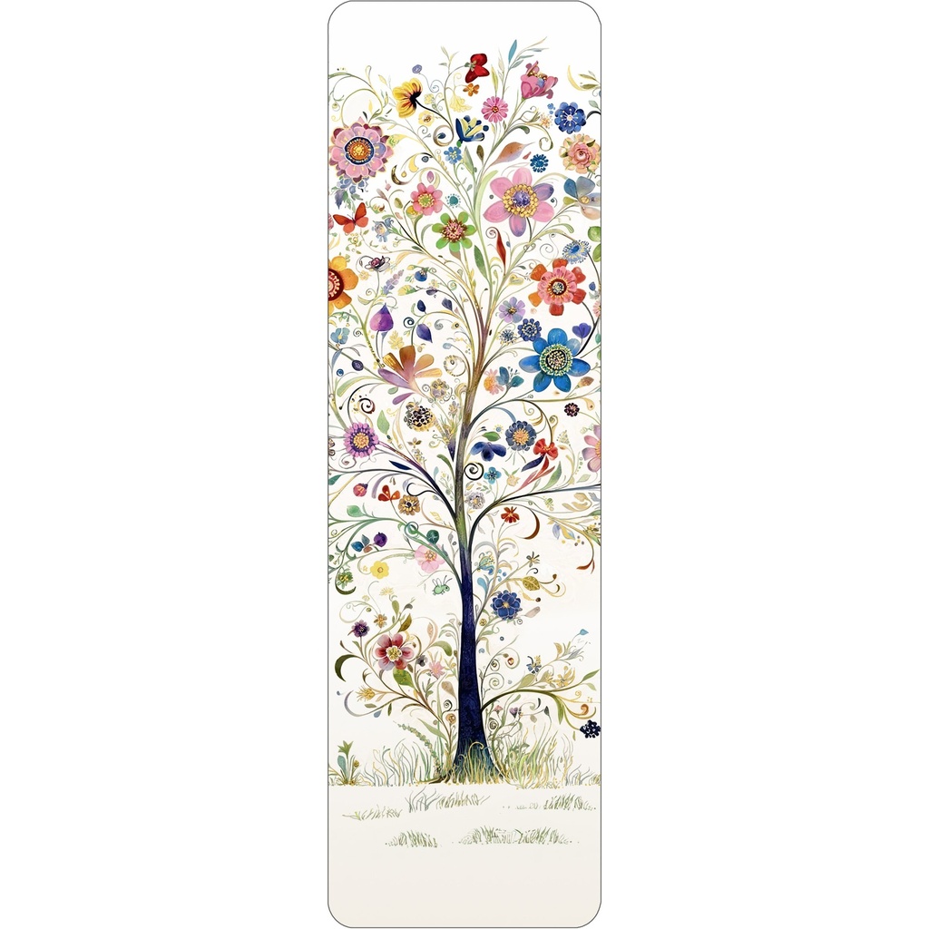 MARQUE PAGES P007 - BUG ART PORTFOLIO ARBRE FLEURS