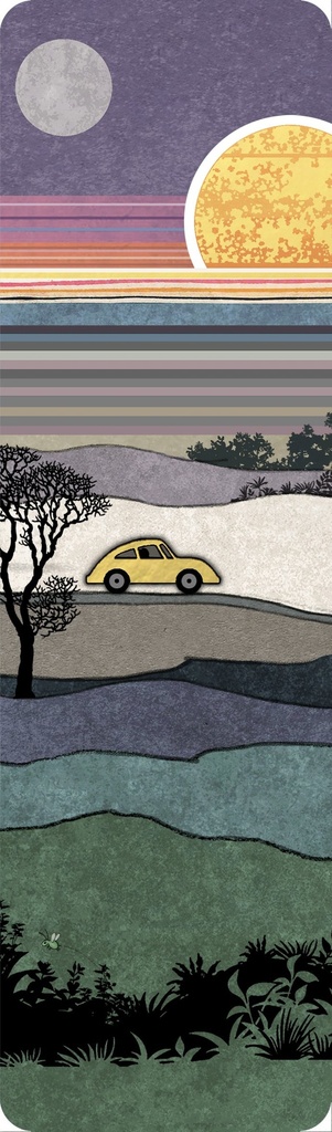 MARQUE PAGES K004 - BUG ART SCENICS VOITURE
