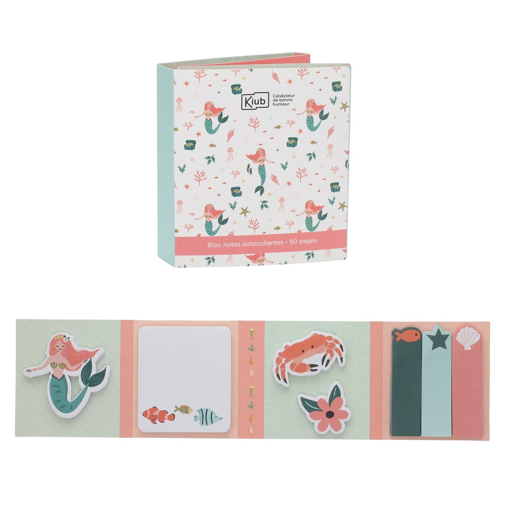 BLOC STICKY NOTE LES PETITS KIUB SIRENE