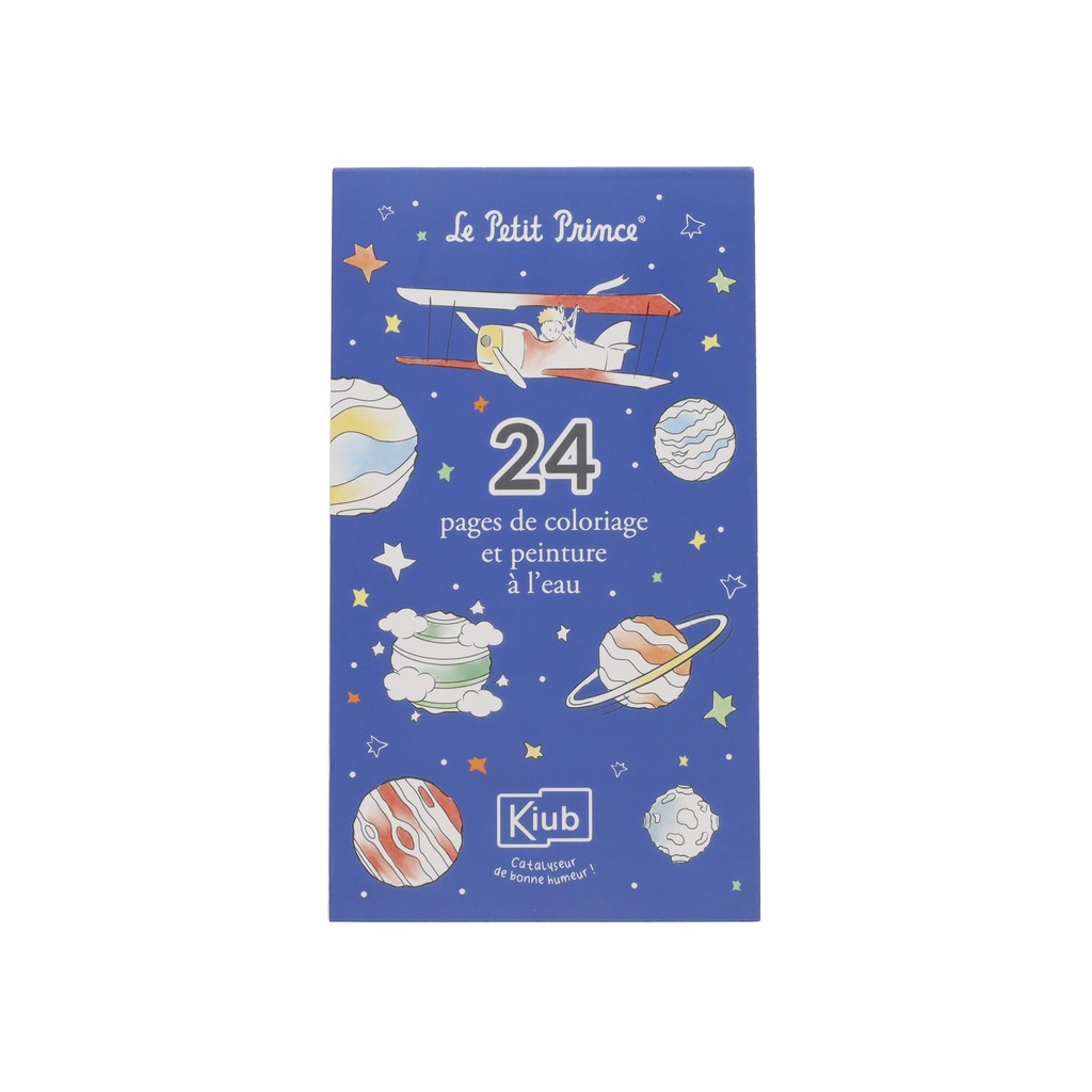 BLOC COLORIAGE PEINTURE A L'EAU LPP ENFANTS PLANETES