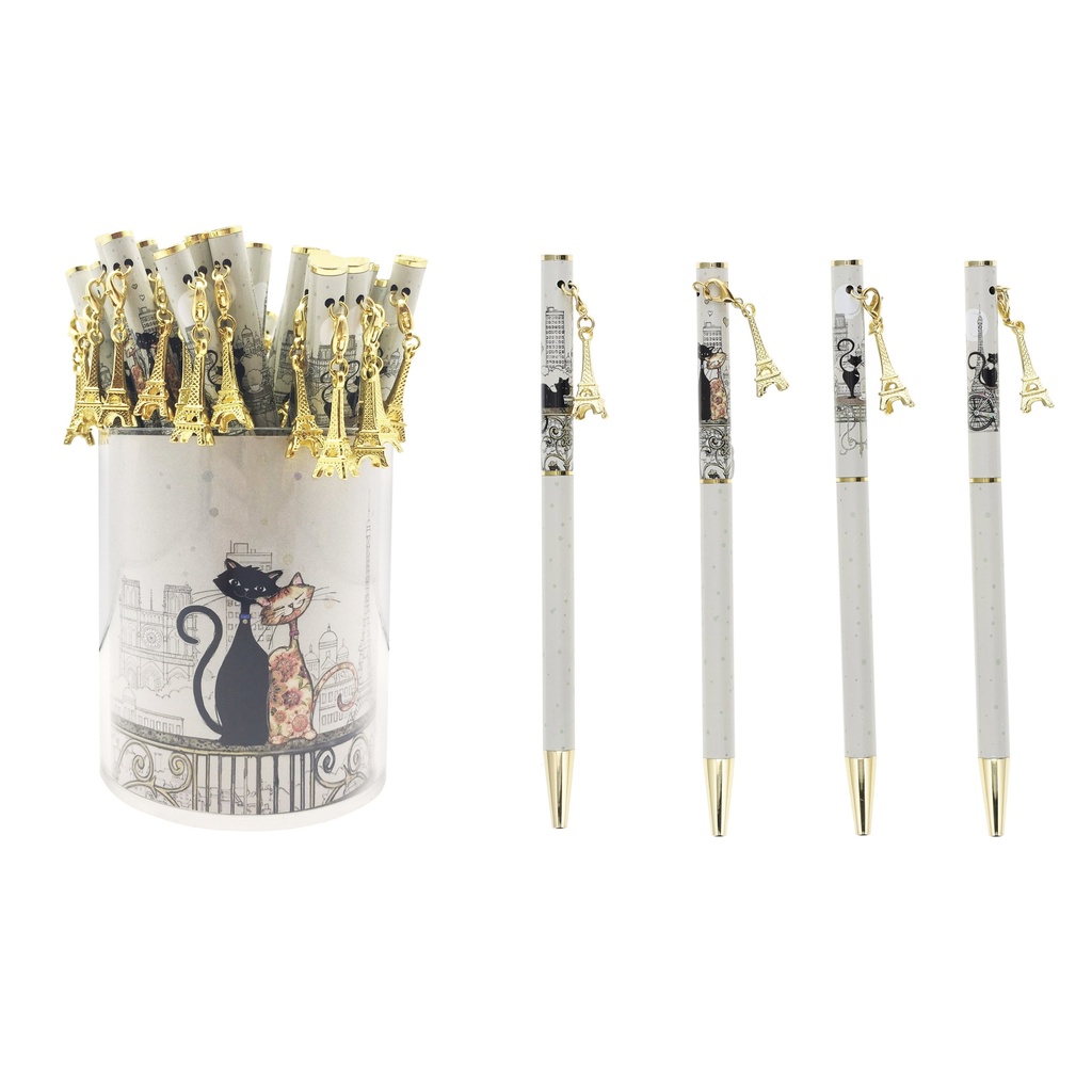STYLO AVEC CHARMS PARIS BUG ART PARIS ASSORTIS TE