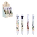 STYLO 6 COULEURS EN DISPLAY PARIS JE T ADORE