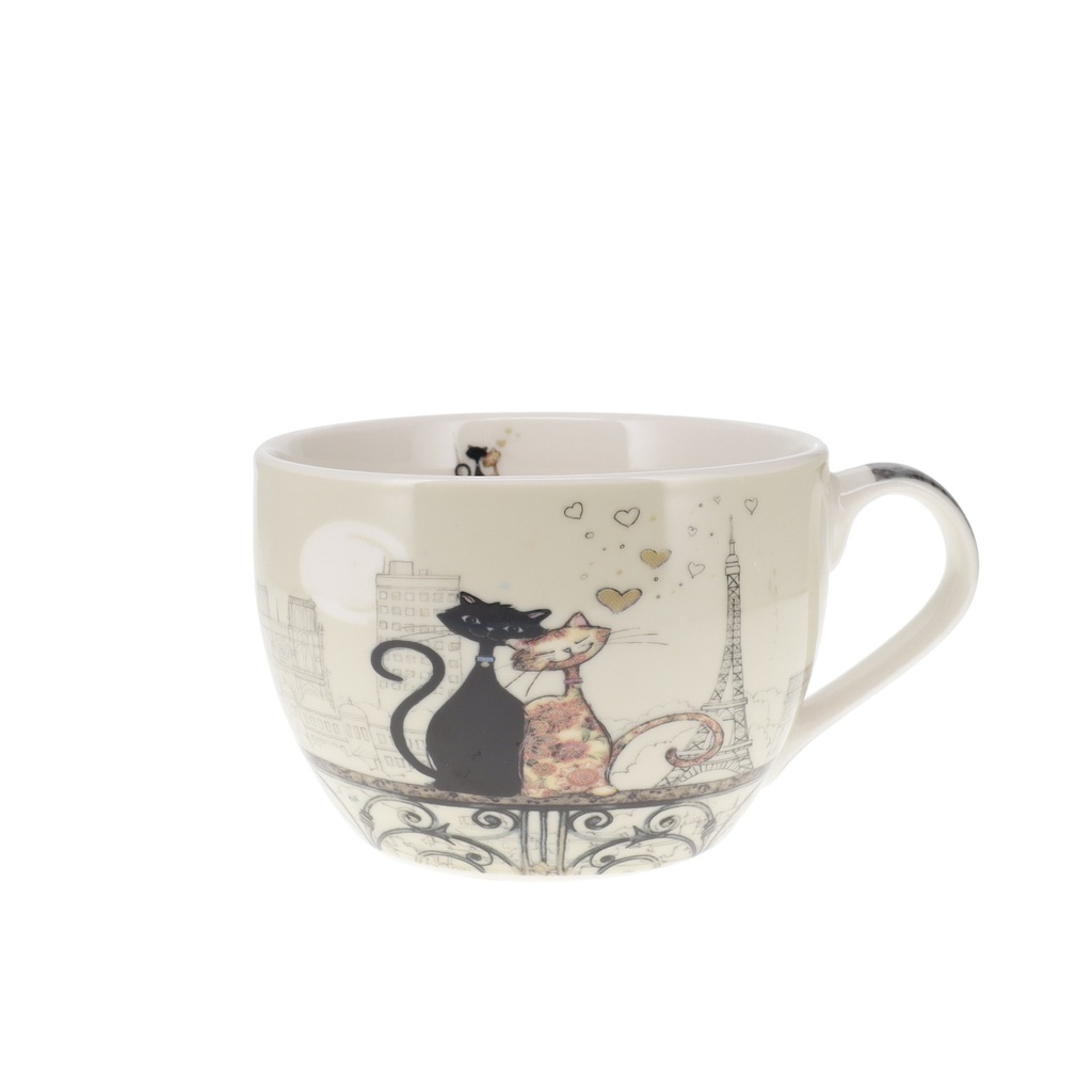 BOL A ANSE 500 ML + BOITE OUVERTE BUG ART PARIS AMOUREUX
