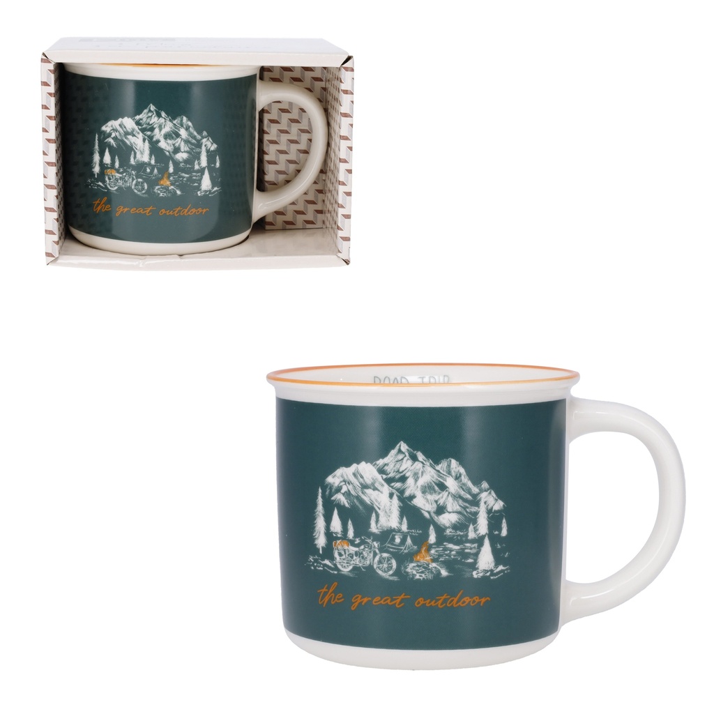 MUG TIMBALE 355 ML + BOITE OUVERTE ROAD TRIP MOTO