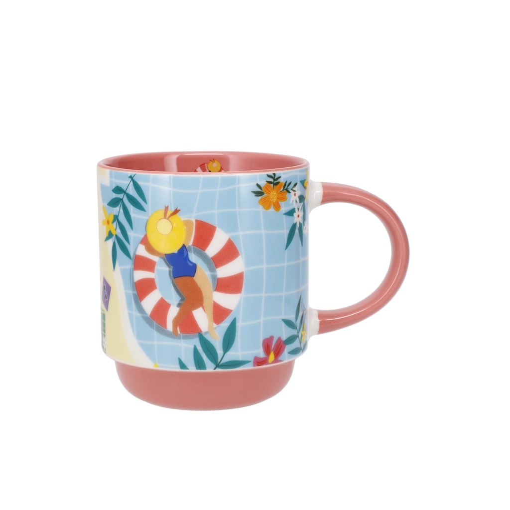 MUG ROND EMPILABLE 400 ML PISCINE