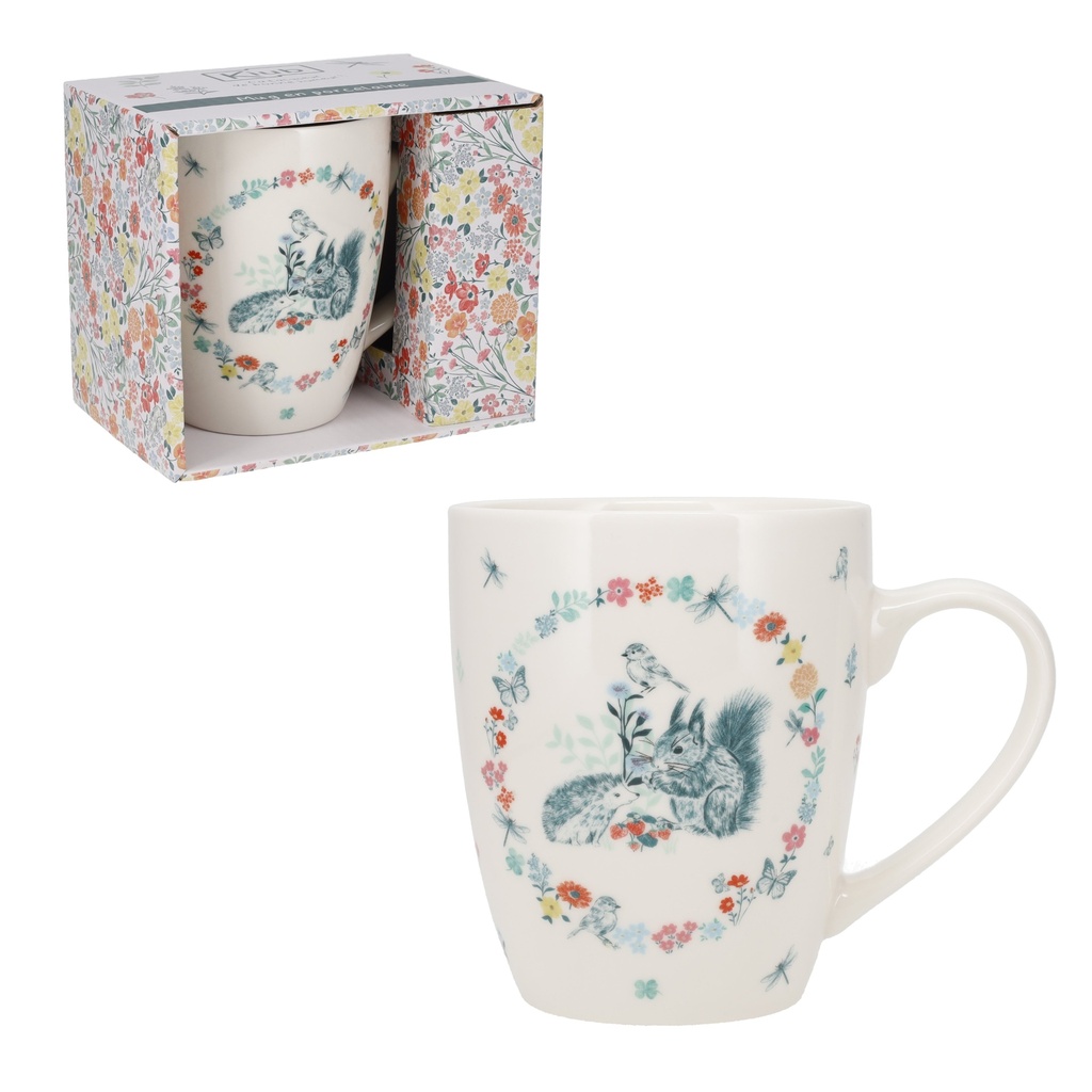 MUG ARRONDI 350 ML + BOITE OUVERTE JARDIN DES MERVEILLES