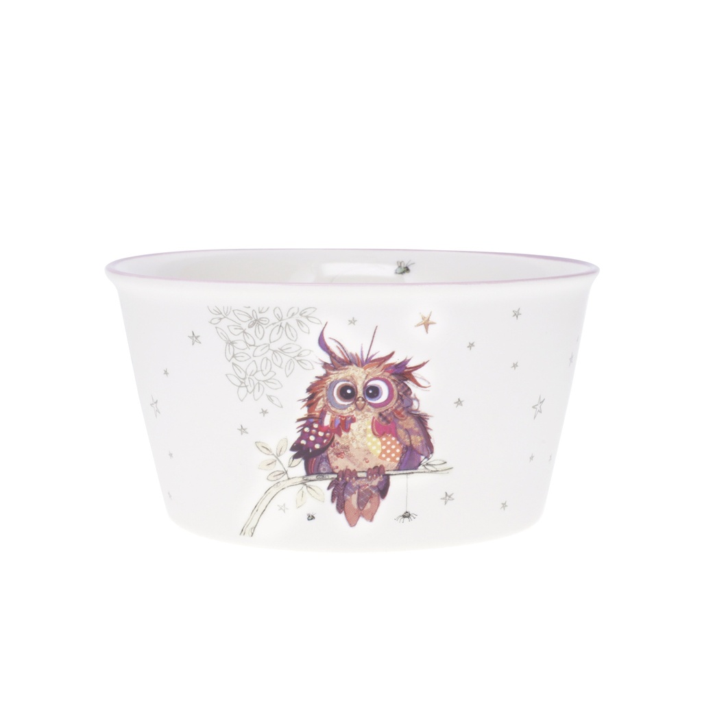 BOL TIMBALE 12,5 CM EN PORCELAINE KOOK BEBE CHOUETTE