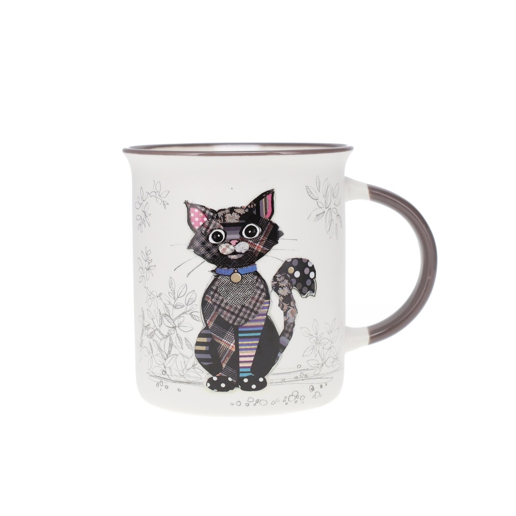 MUG TIMBALE DROIT M 320 ML KOOK CHAT NOIR