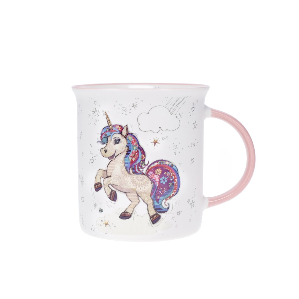 MUG TIMBALE DROIT M 320 ML KOOK LICORNE