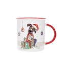 MUG TIMBALE DROIT M 320 ML KOOKS NOEL CHIEN