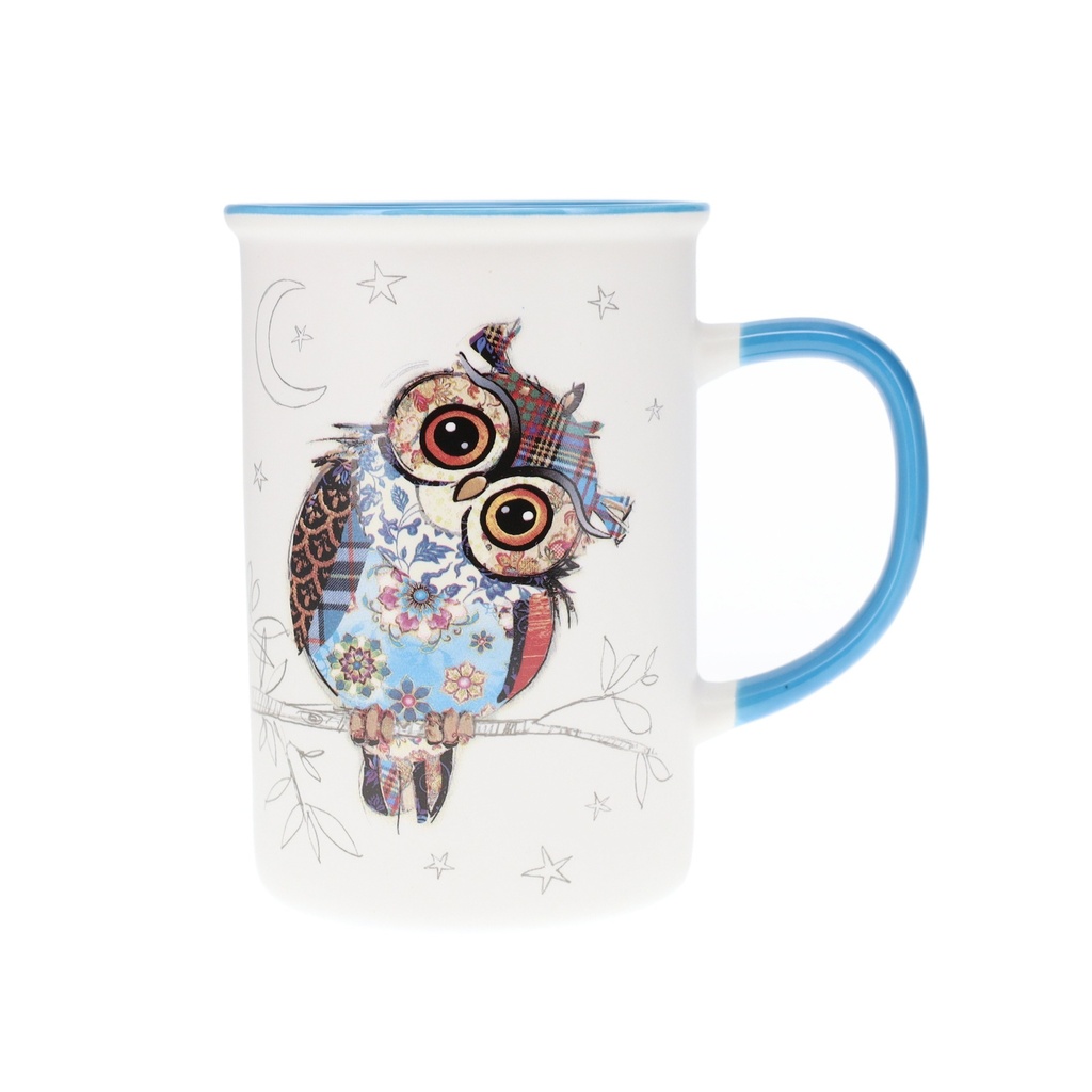 MUG TIMBALE DROIT L 360 ML KOOK CHOUETTE