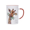 MUG TIMBALE DROIT L 360 ML KOOK GIRAFE