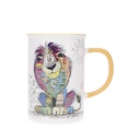 MUG TIMBALE DROIT L 360 ML KOOK LION
