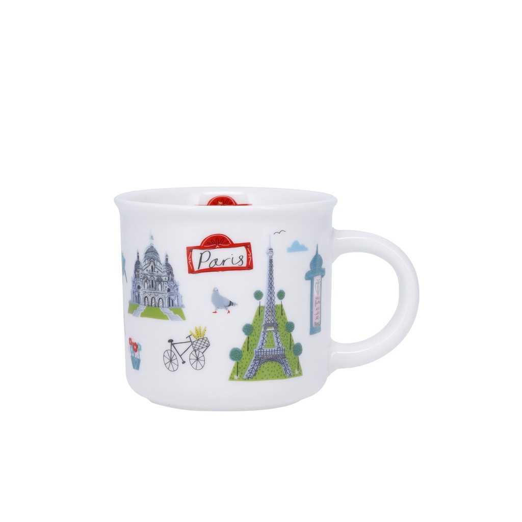 MUG TIMBALE EXPRESSO + BOITE LE TOUT PARIS PATTERN