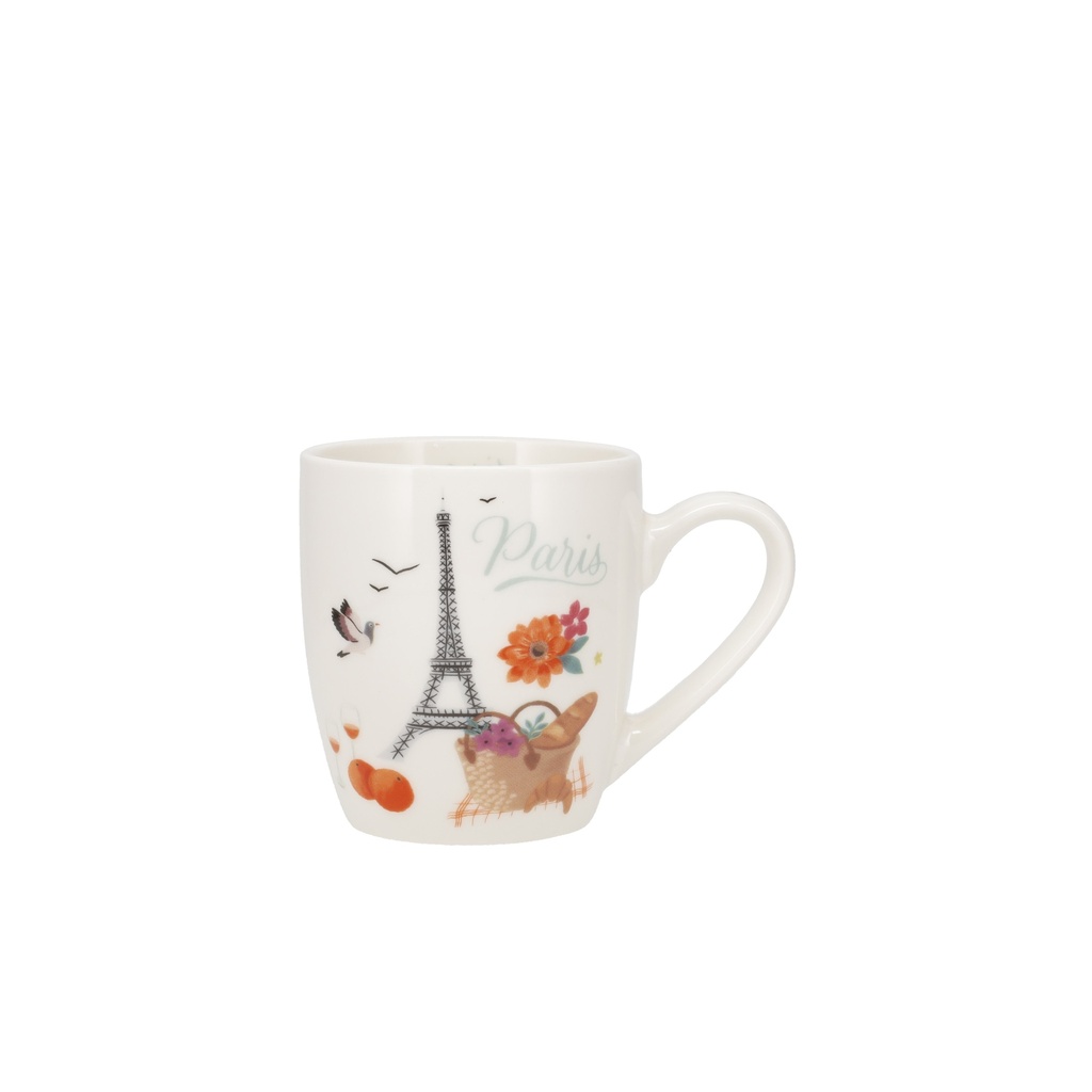 MUG ARRONDI EXPRESSO + BOITE PARIS JE T ADORE PIC NIC