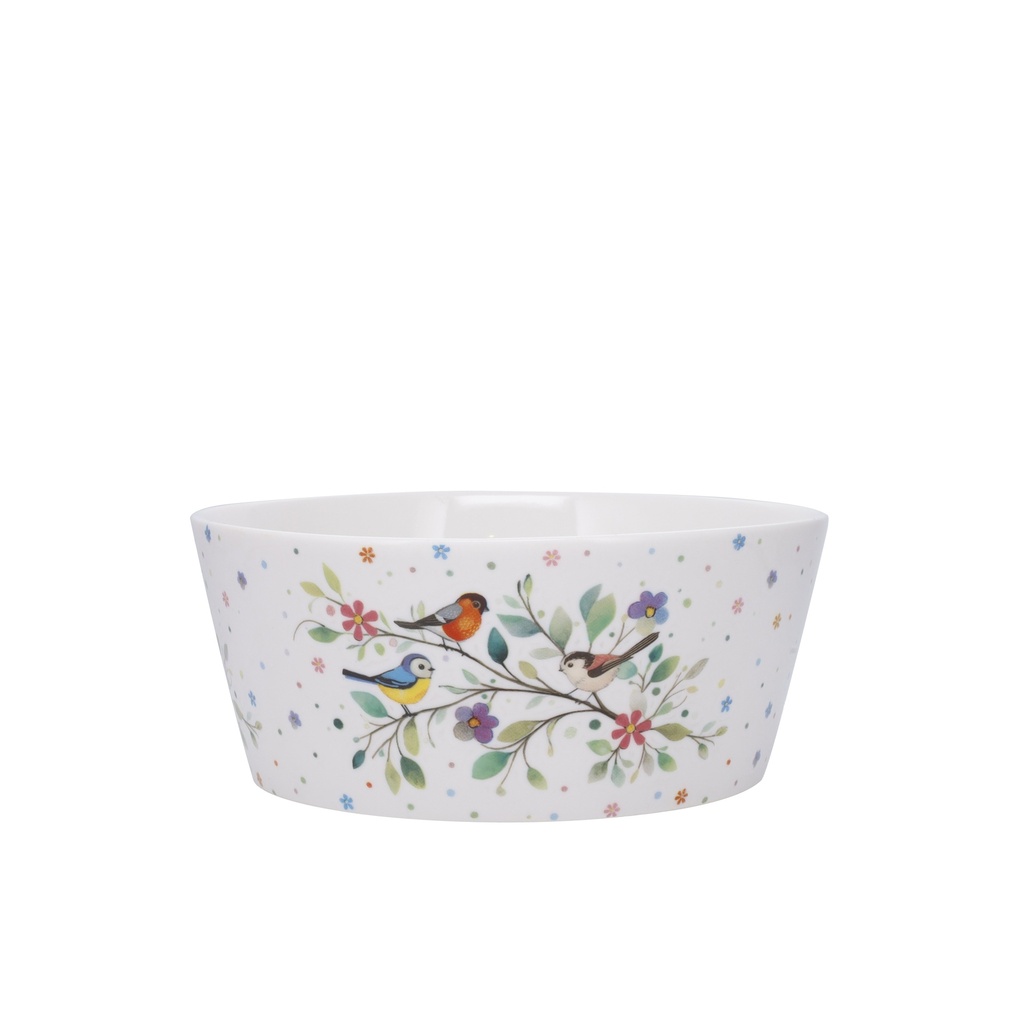 BOL 15 CM PORCELAINE PORTFOLIO OISEAUX