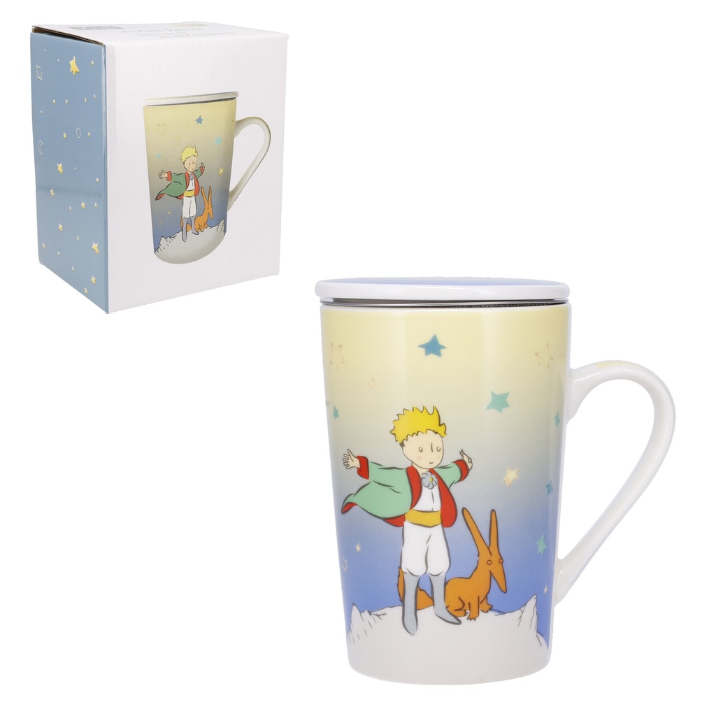 MUG TISANIERE XL CONIQUE MAT 435 ML LE PETIT PRINCE DEGRADE RENARD