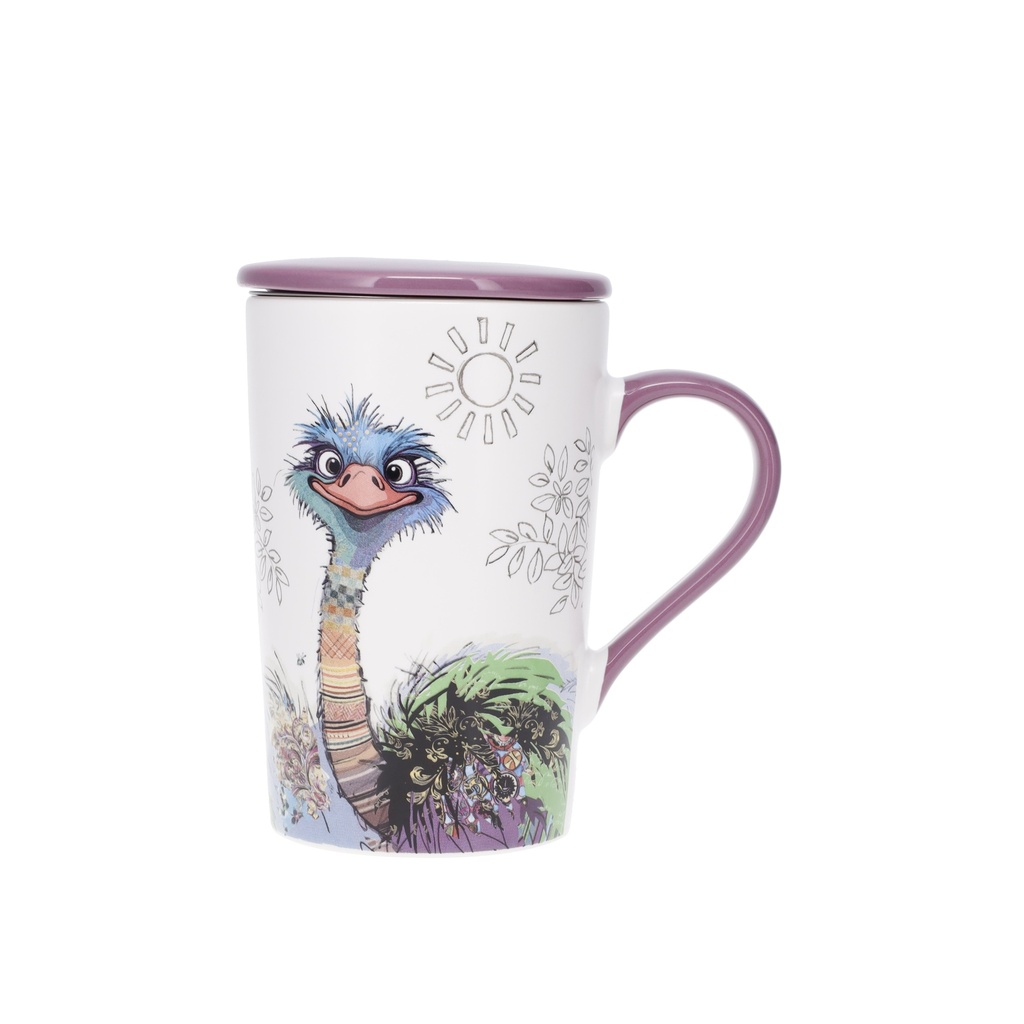 MUG TISANIERE XL CONIQUE MAT 435 ML KOOK AUTRUCHE
