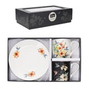 COFFRET DUO TASSES CAFE ET SOUCOUPES JEWELS