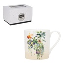 MUG DROIT 280 ML PORCELAINE + BOITE CADEAU PORTFOLIO PLANTES SUSPENDUES
