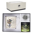 COFFRET MUG XL 425 ML + BOULE + THE VRAC 30 GR BUG ART CHATS VELO