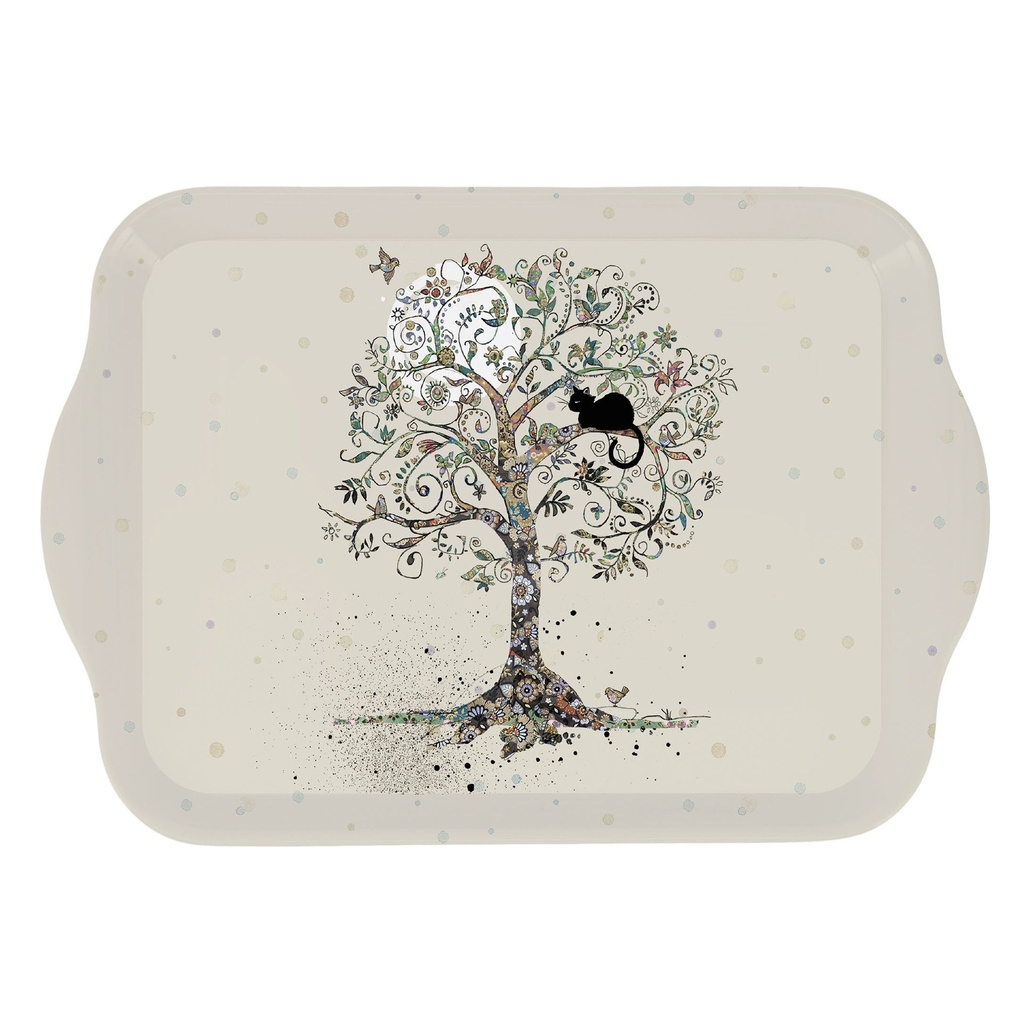 PLATEAU MELAMINE PM BUG ART CHAT ARBRE DE VIE