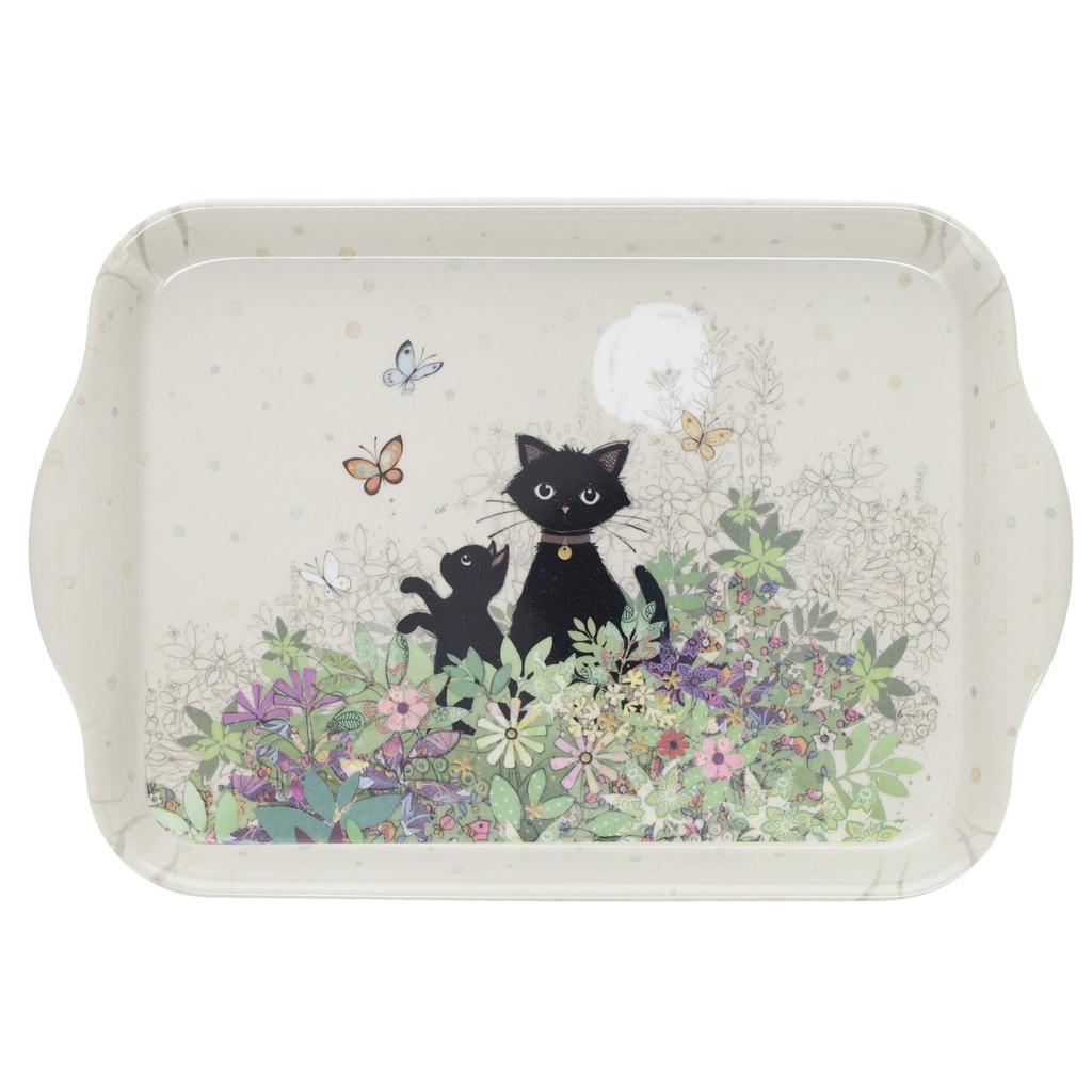 PLATEAU MELAMINE PM BUG ART CHATON JARDIN