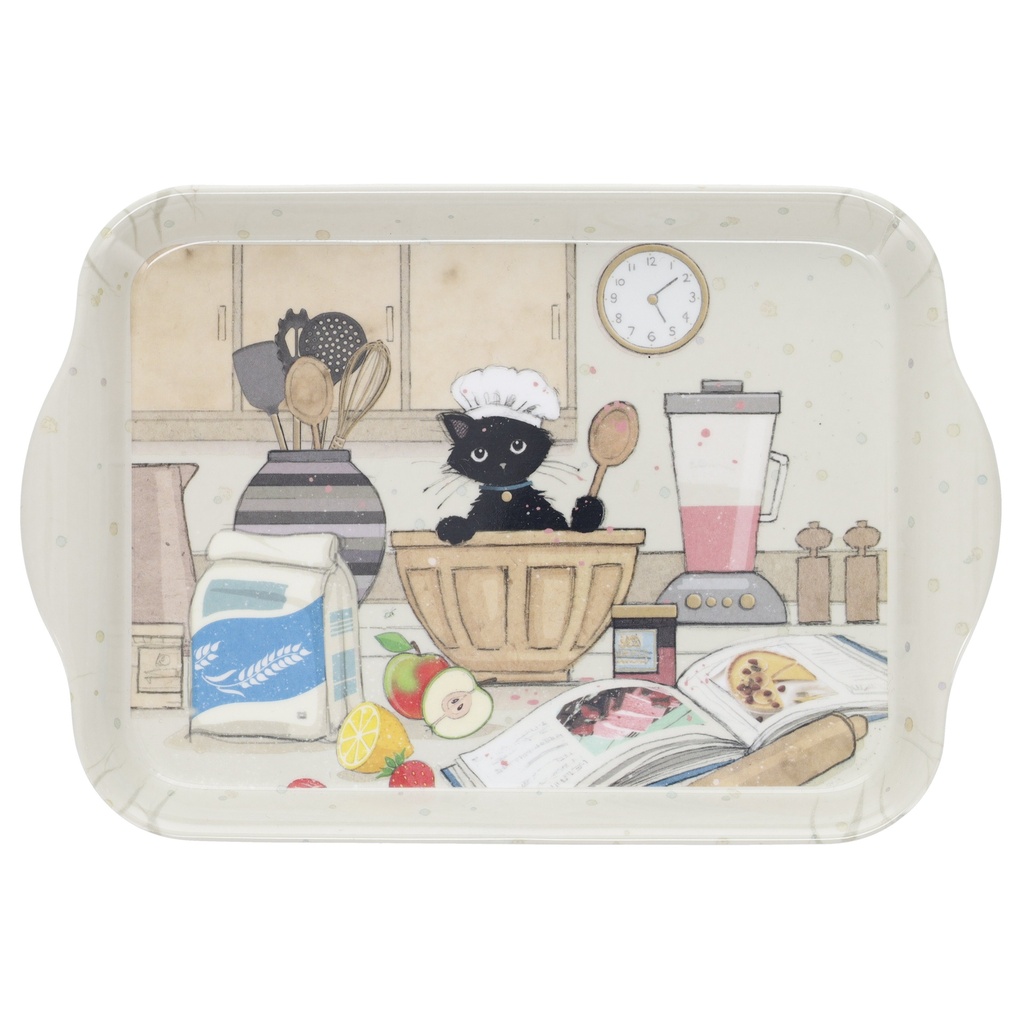 PLATEAU MELAMINE PM BUG ART CHATON PATISSIER