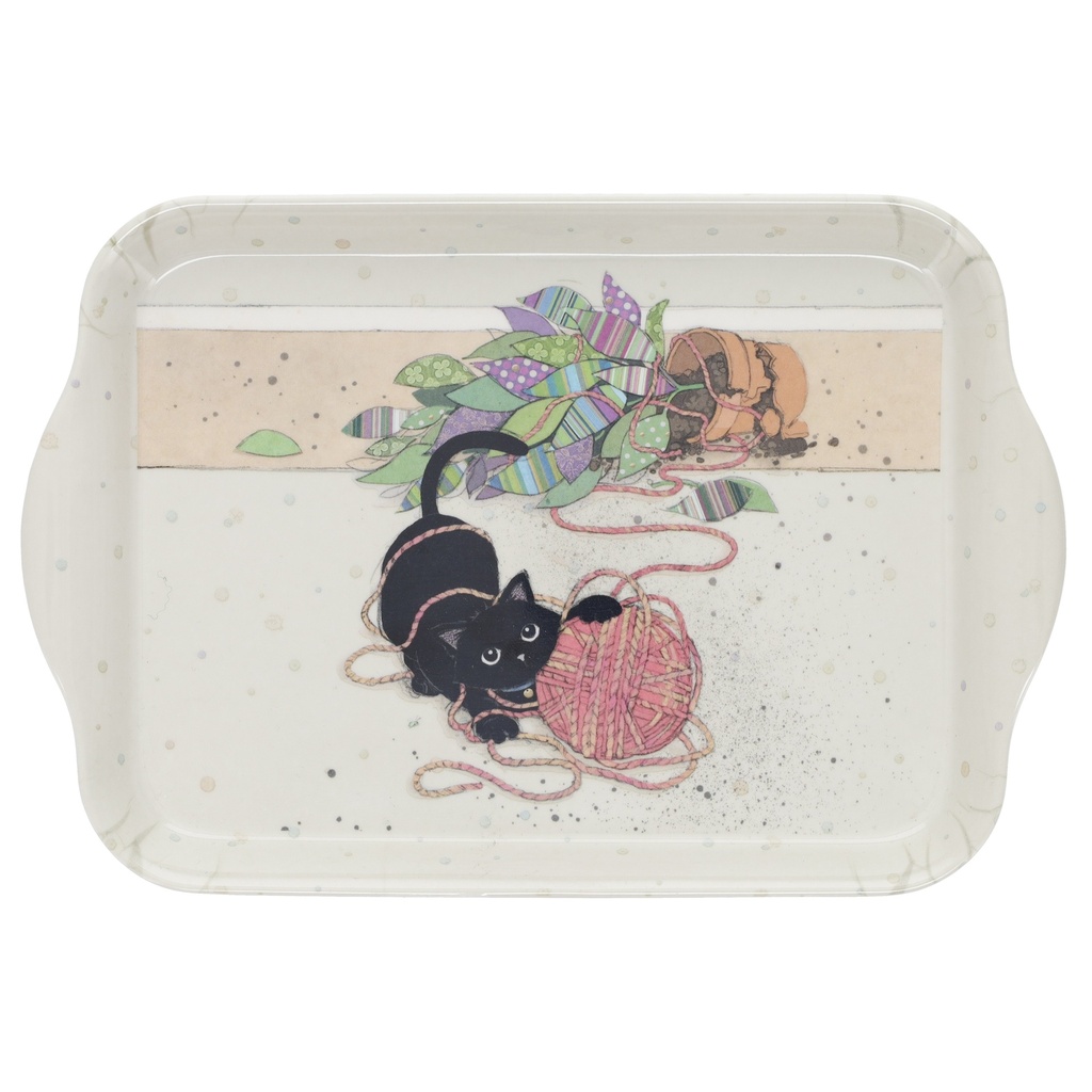 PLATEAU MELAMINE PM BUG ART CHATON PELOTE