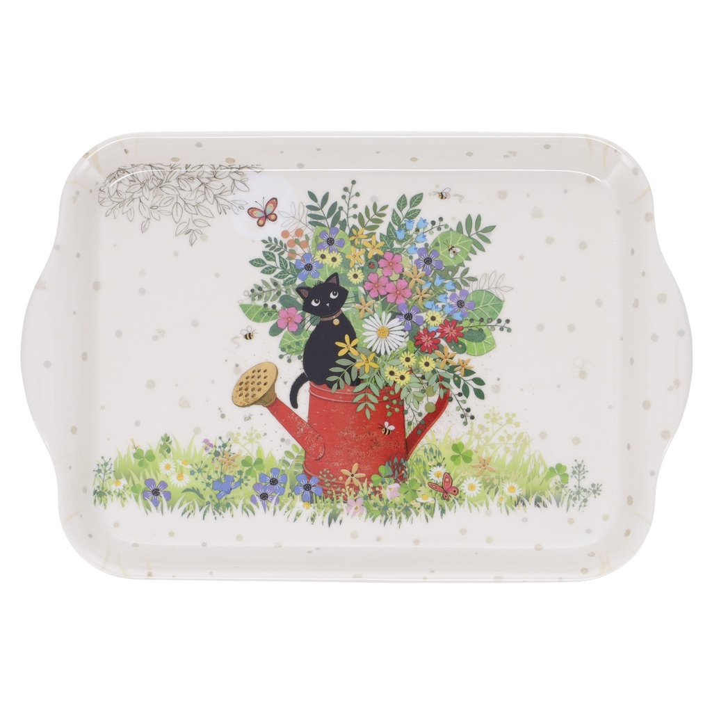 PLATEAU MELAMINE PM BUG ART CHATON ARROSOIR