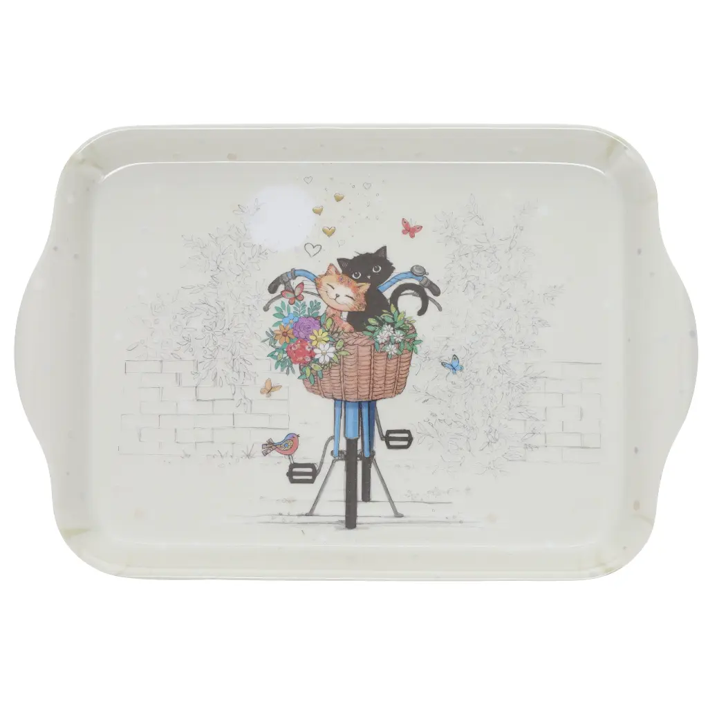 PLATEAU MELAMINE PM BUG ART CHATS VELO