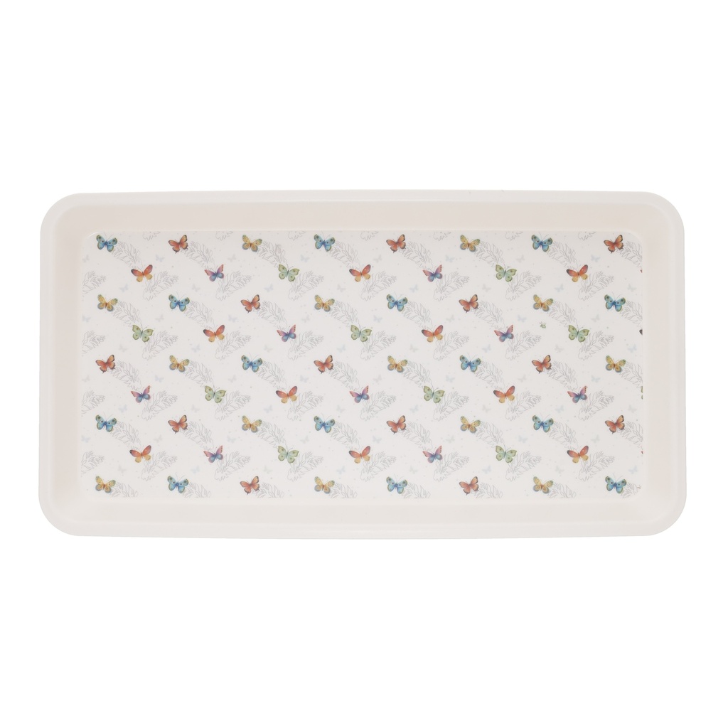 PLATEAU PLASTIQUE RECYCLE PM PORTFOLIO PAPILLONS