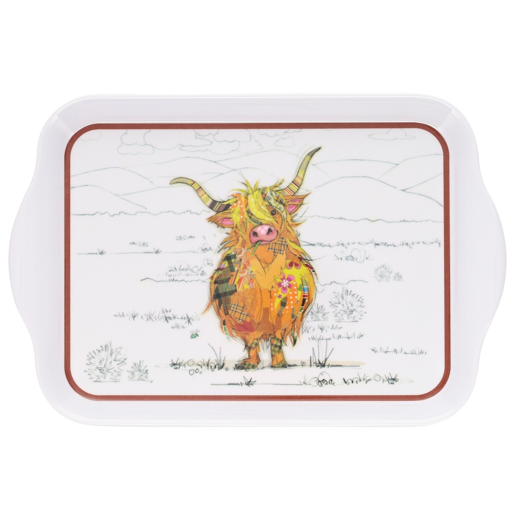 PLATEAU MELAMINE PM KOOK VACHE ECOSSAISE