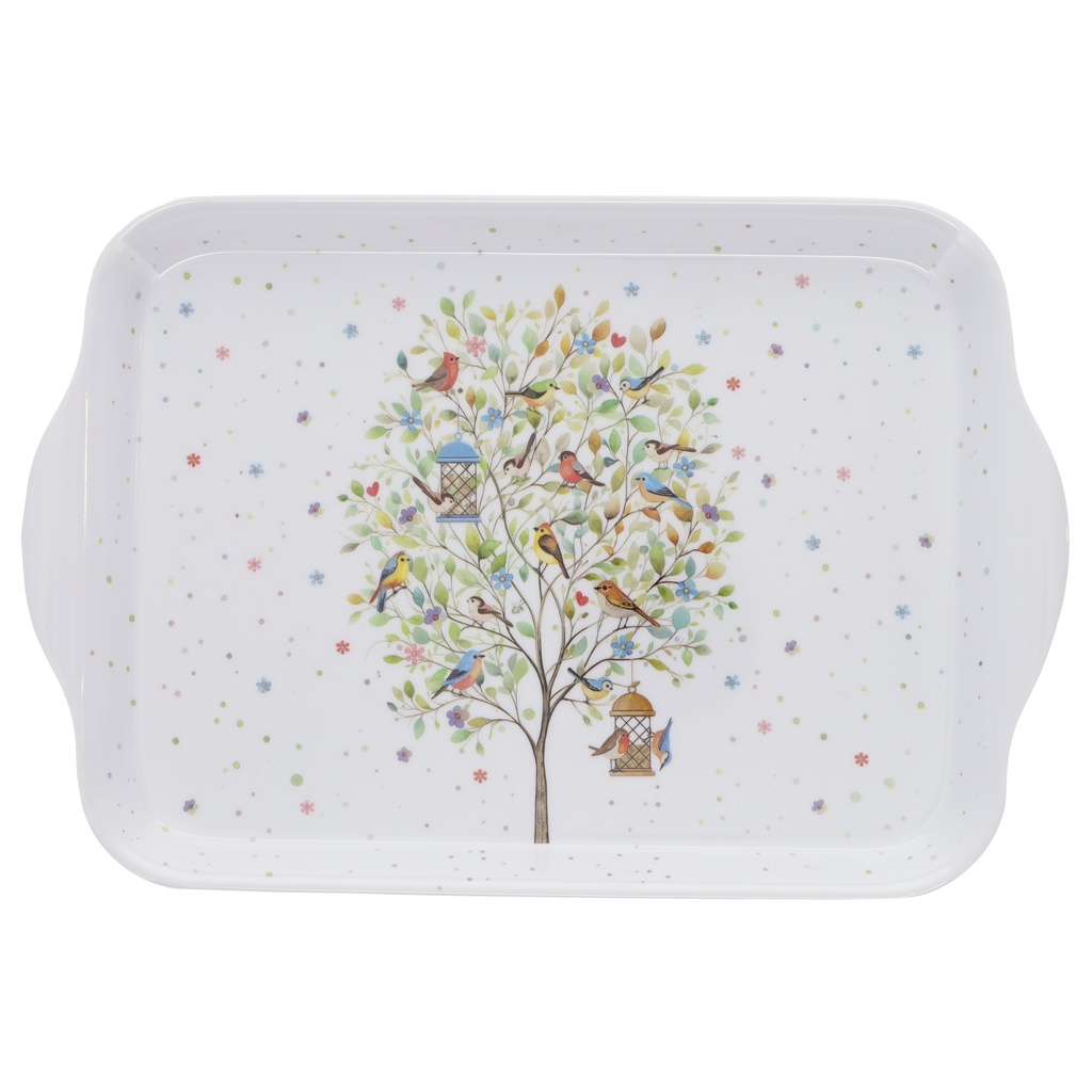 PLATEAU MELAMINE PM PORTFOLIO OISEAUX ARBRE