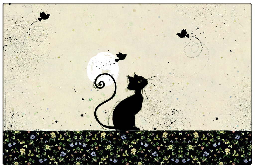 SET DE TABLE BUG ART CHAT OISEAUX