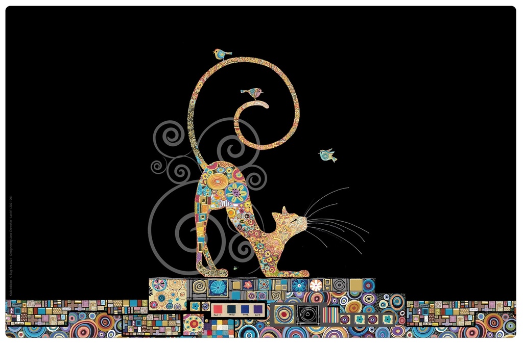 SET DE TABLE BUG ART JEWELS CHAT KLIMT
