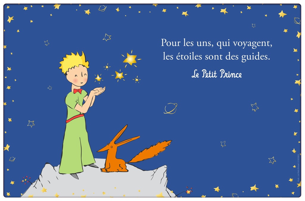 SET DE TABLE LE PETIT PRINCE ETOILES