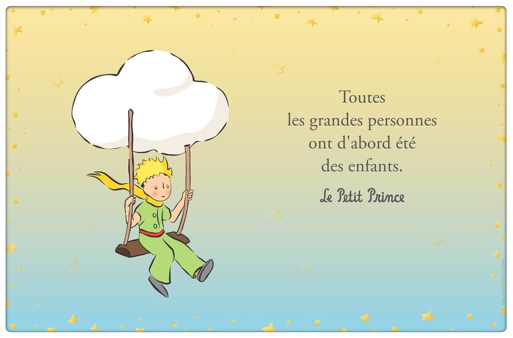 SET DE TABLE LE PETIT PRINCE BALANCOIRE