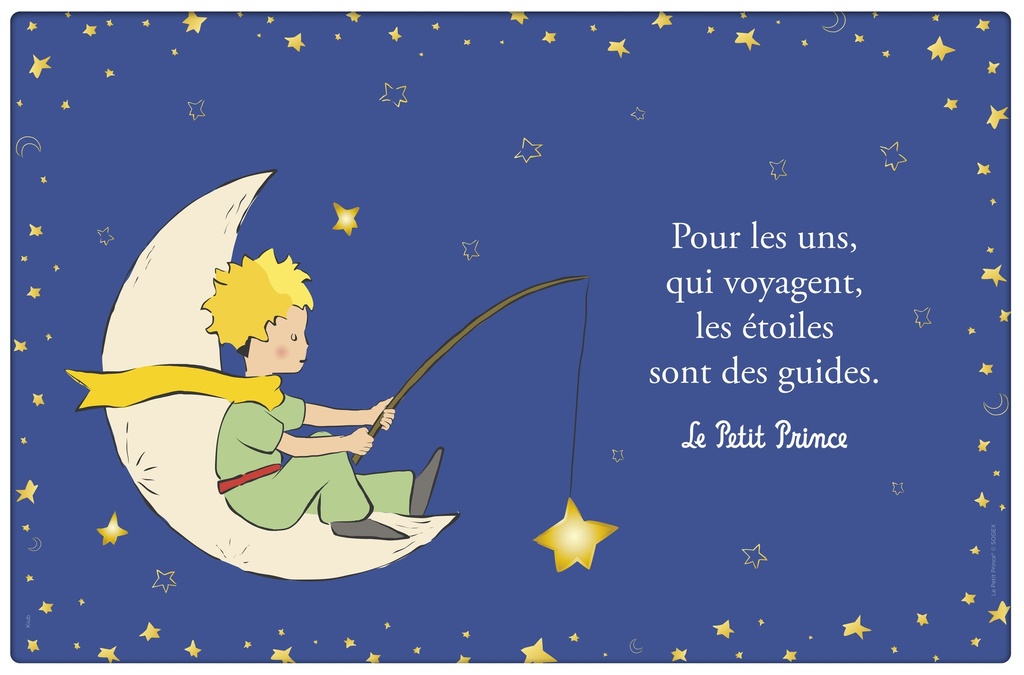 SET DE TABLE LE PETIT PRINCE PECHE AUX ETOILES