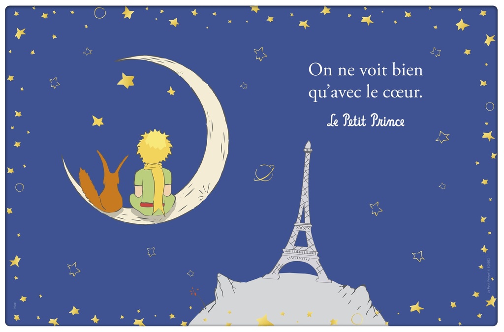 SET DE TABLE LPP A PARIS LUNE BLEU LUNE