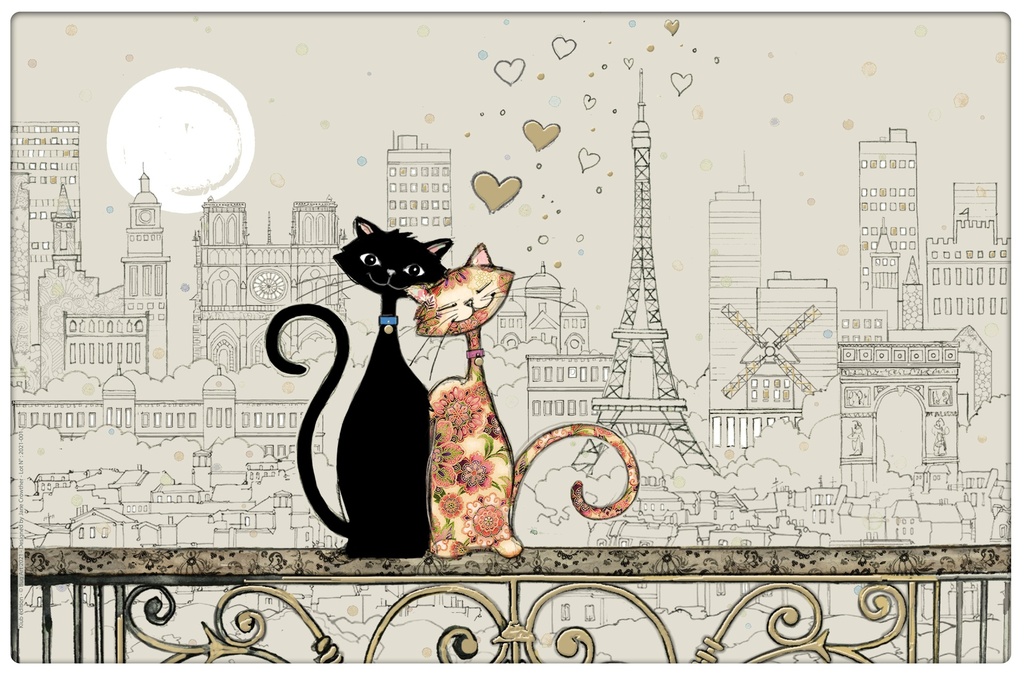 SET DE TABLE BUG ART PARIS TE AMOUREUX