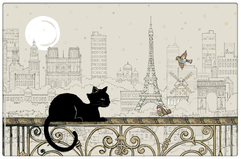 SET DE TABLE BUG ART PARIS TE OISEAU