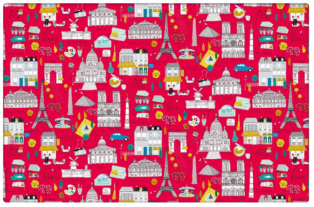 SET DE TABLE LE TOUT PARIS ROUGE